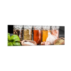 Glastavla - Bild på glas - Så att livet har smak - 160x50 cm