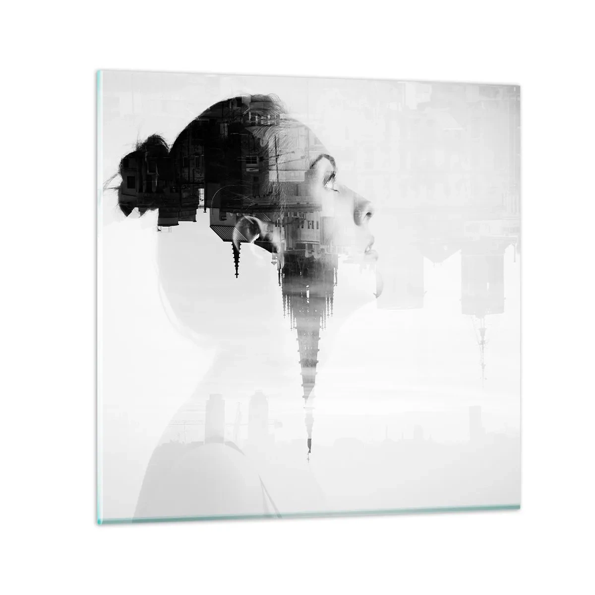 Glastavla - Bild på glas - På rutans båda sidor - 40x40 cm