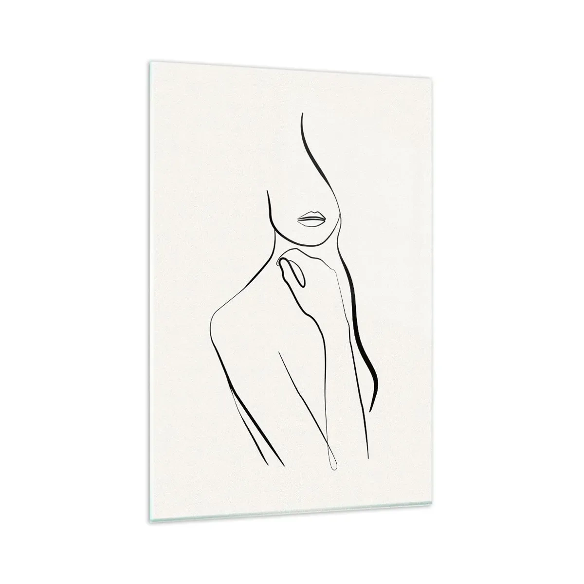 Glastavla - Bild på glas - Melankolins våg - 80x120 cm