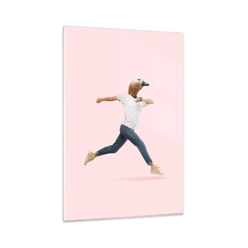 Glastavla - Bild på glas - En nypa absurd - 80x120 cm