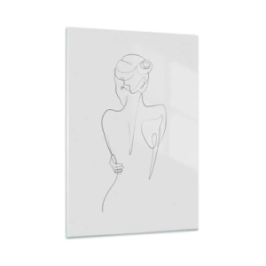 Glastavla - Bild på glas - Kroppens musik - 50x70 cm