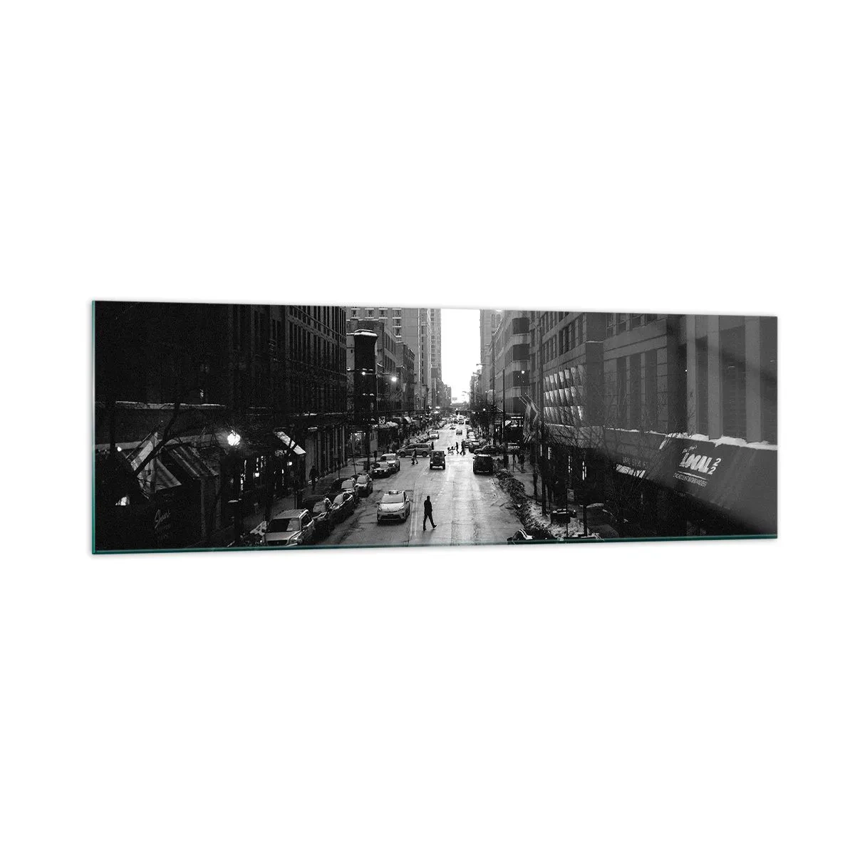 Glastavla - Bild på glas - Nästa dag som varje dag - 160x50 cm