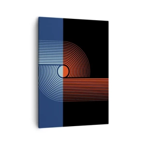 Canvastavla - Bild på duk - I en geometrisk kläm - 50x70 cm