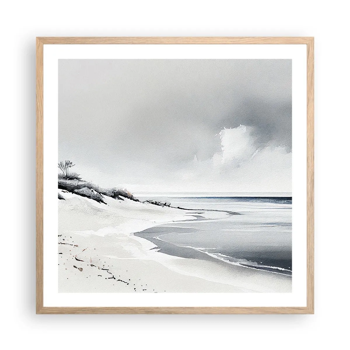 Affisch i ram av ljusek - Alltid tillsammans - 60x60 cm