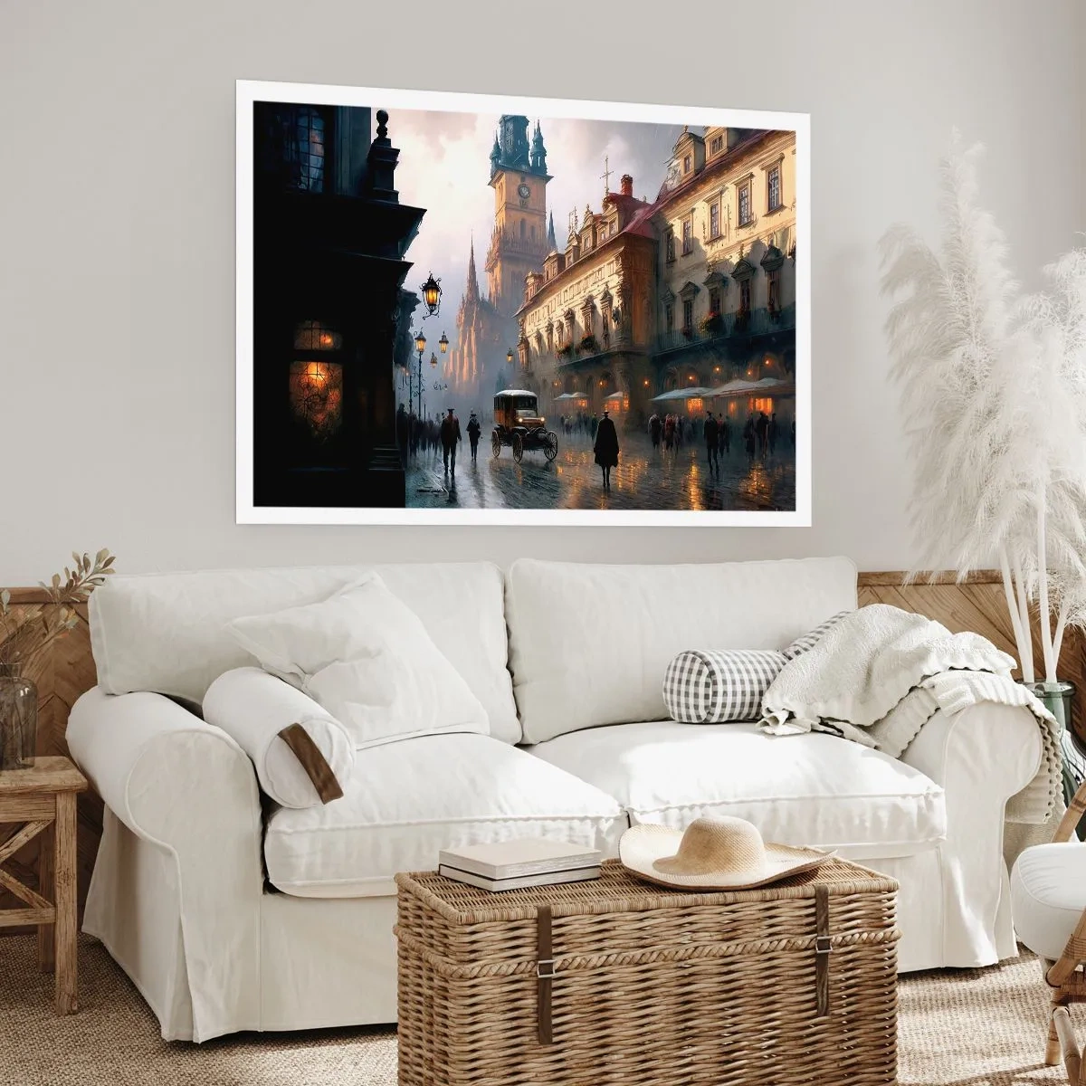 Affisch - Magin under en kväll i Prag - 100x70 cm