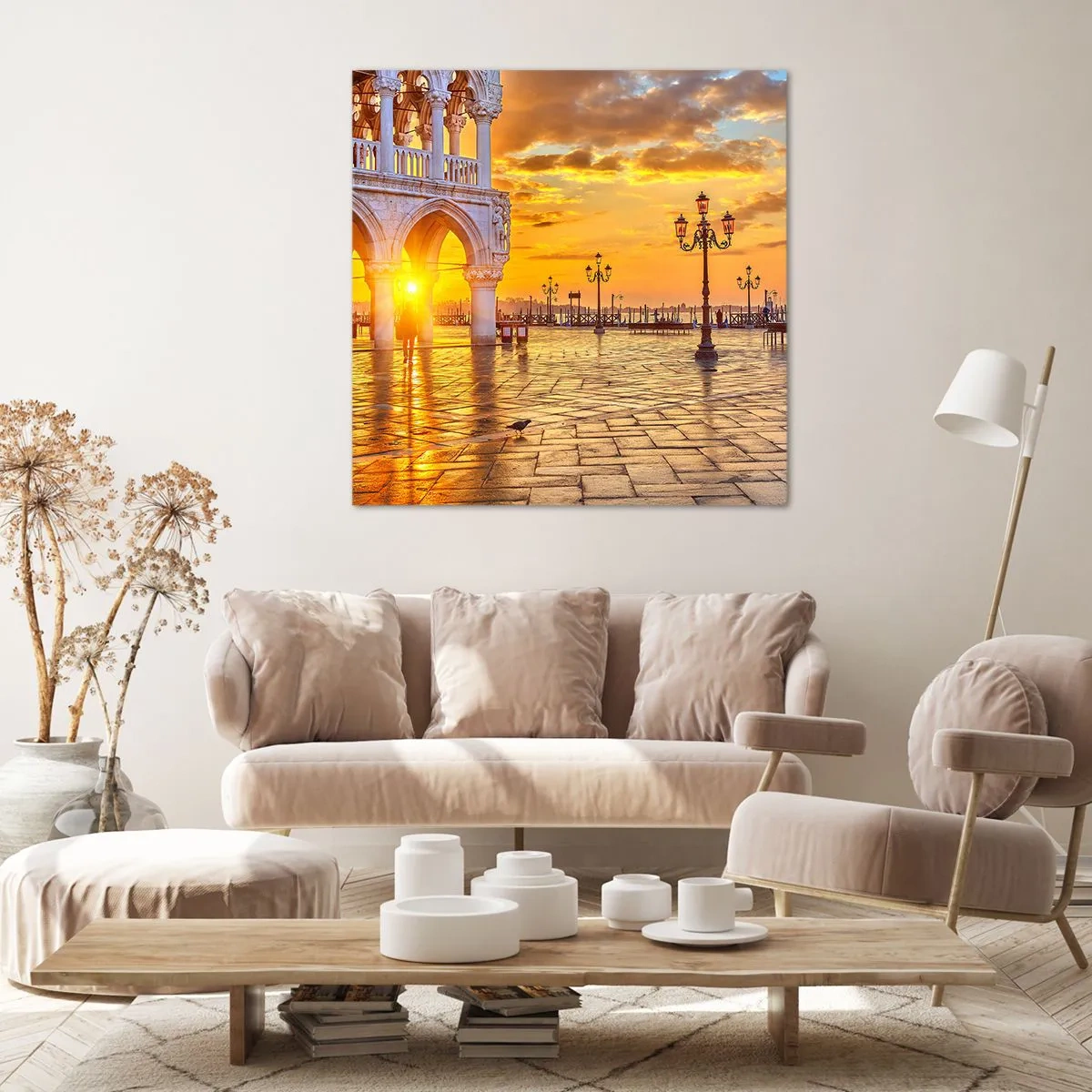 Canvastavla - Bild på duk - Var är alla? - 70x70 cm