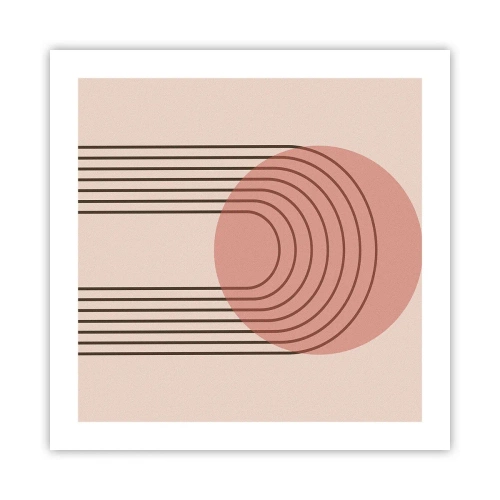 Affisch - Ostoppad attraktionskraft - 50x50 cm