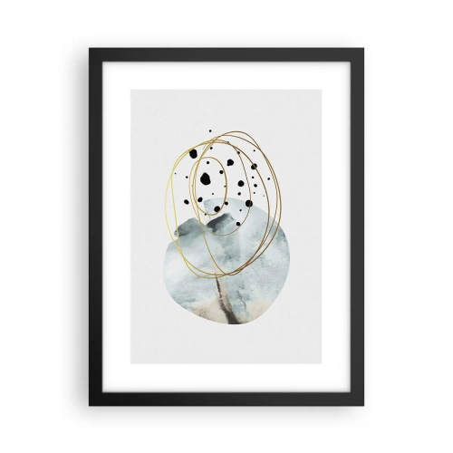 Affisch i svart ram - I rummets famn - 30x40 cm