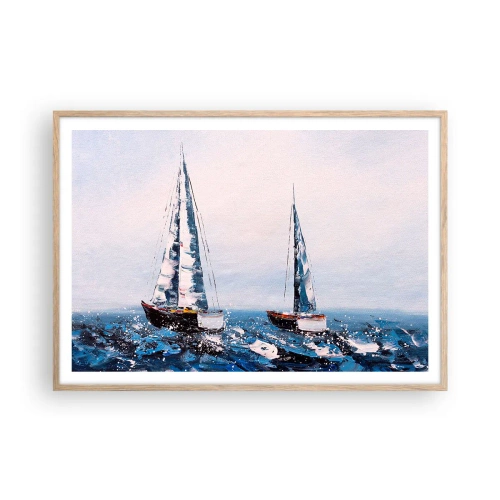 Affisch i ram av ljusek - Vindens broderskap - 100x70 cm