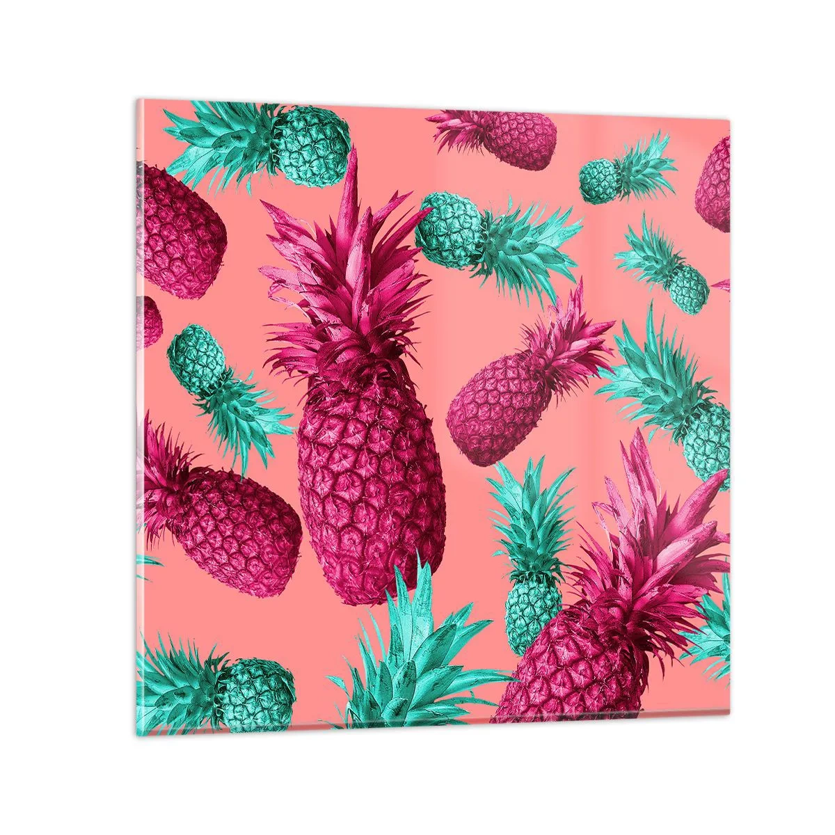 Glastavla - Bild på glas - Friheten är söt - 70x70 cm