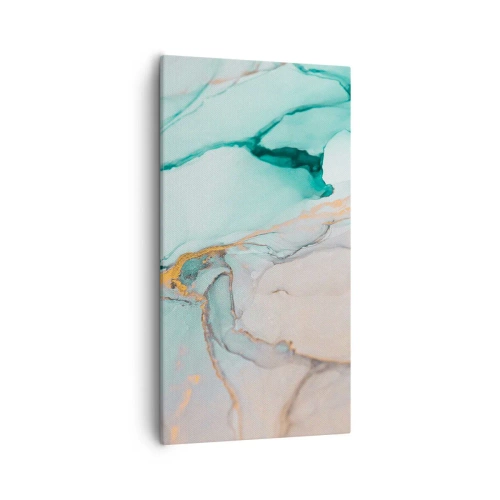 Canvastavla - Bild på duk - Formernas och färgernas dans - 55x100 cm