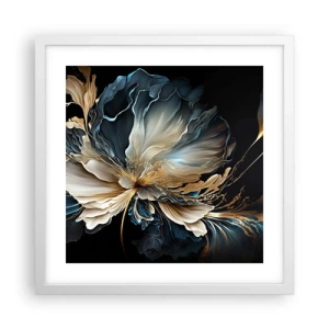 Affisch i vit ram - Sagolik ormbunksblomma - 40x40 cm