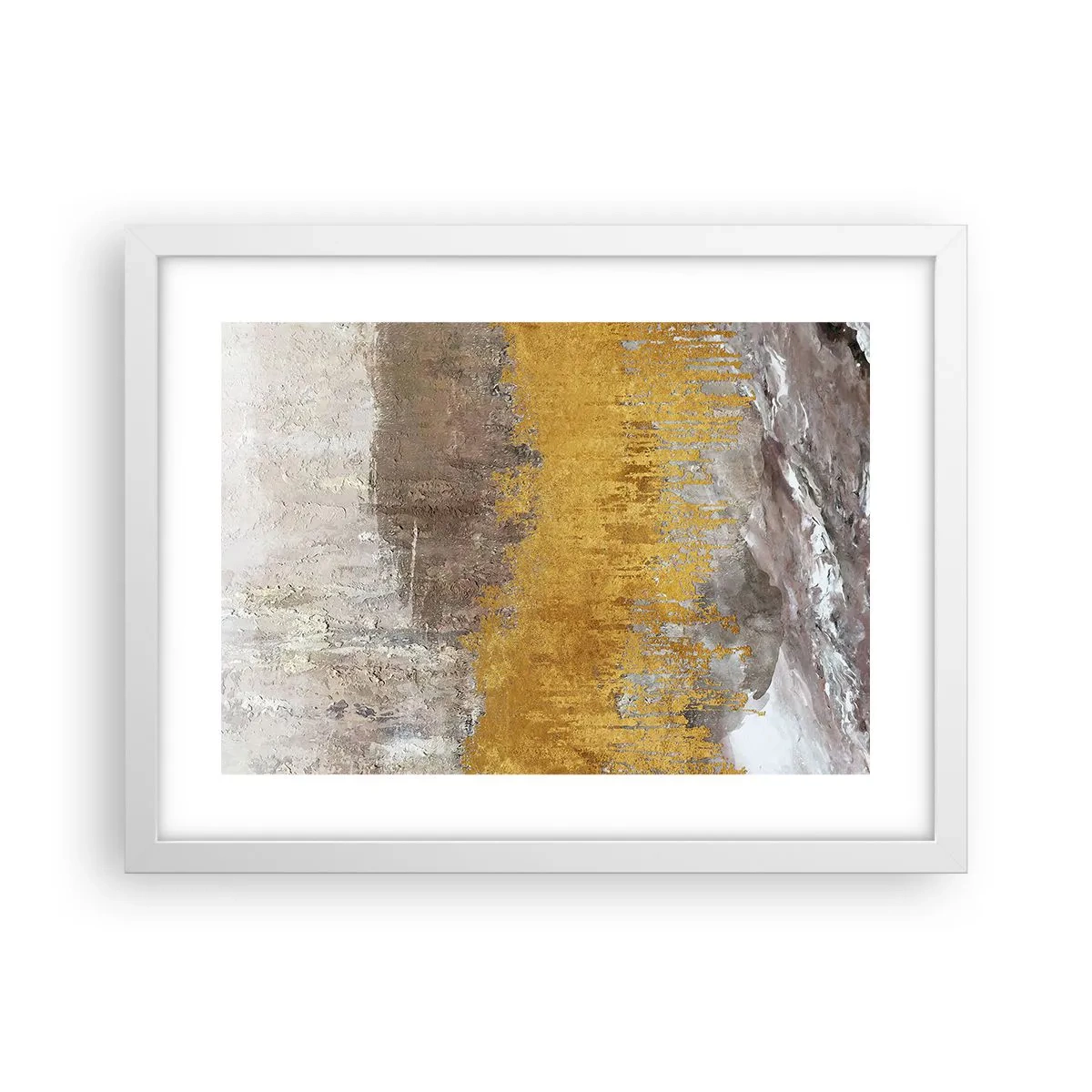 Affisch i vit ram - En gyllene explosion - 40x30 cm