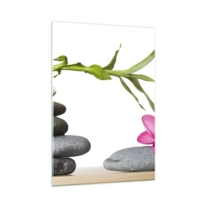 Glastavla - Bild på glas - Livets färger och varaktighet - 50x70 cm