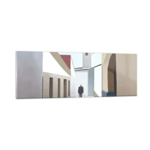 Glastavla - Bild på glas - Solig promenad - 90x30 cm