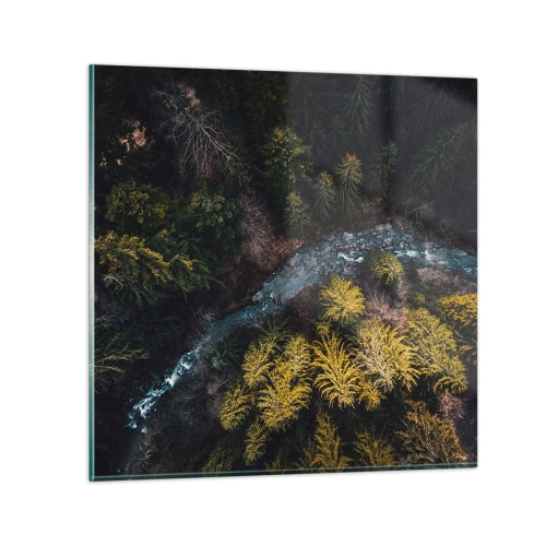 Glastavla - Bild på glas - Snabbt, allt snabbare - 50x50 cm