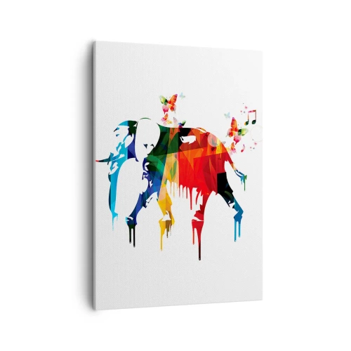 Canvastavla - Bild på duk - Var och en kan dansa - 50x70 cm