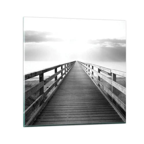 Glastavla - Bild på glas - Ut i det oändliga... - 50x50 cm