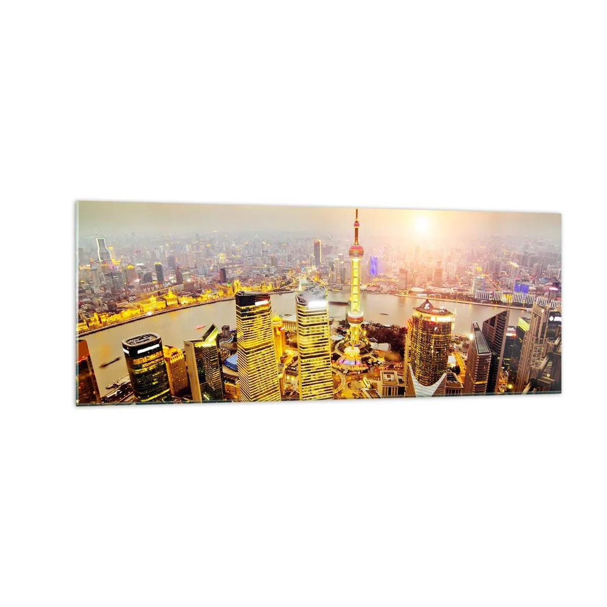 Glastavla - Bild på glas - Asiatisk dröm - 140x50 cm