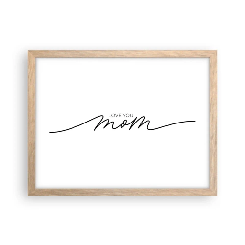 Affisch i ram av ljusek - Jag är mycket rörd - 40x30 cm