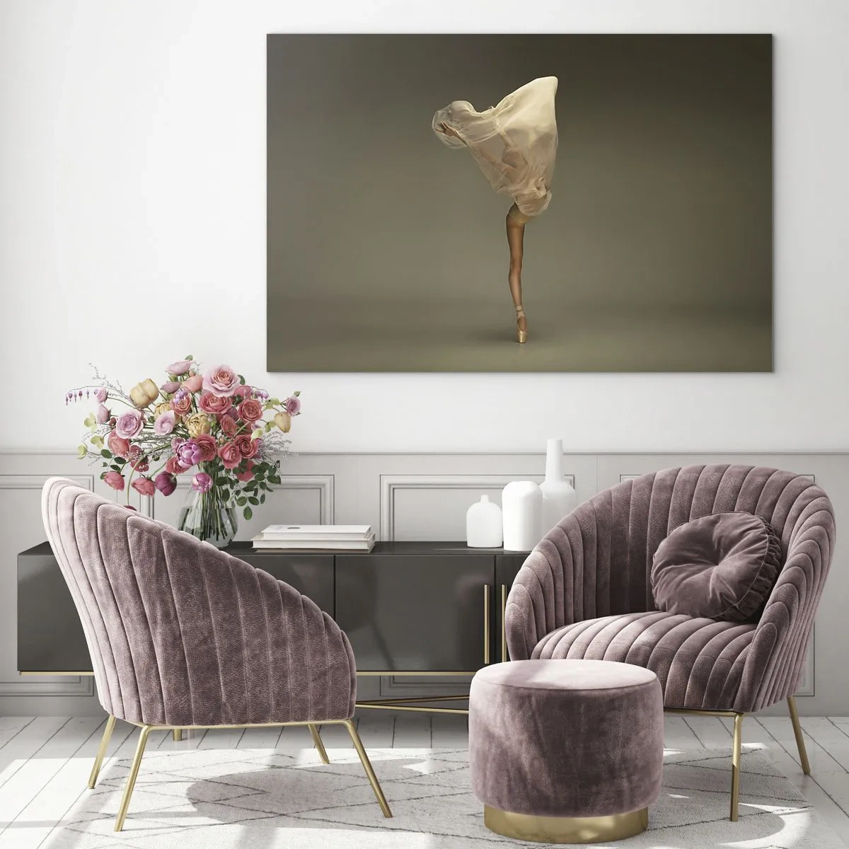 Glastavla - Bild på glas - Den lyfter snart - 100x70 cm