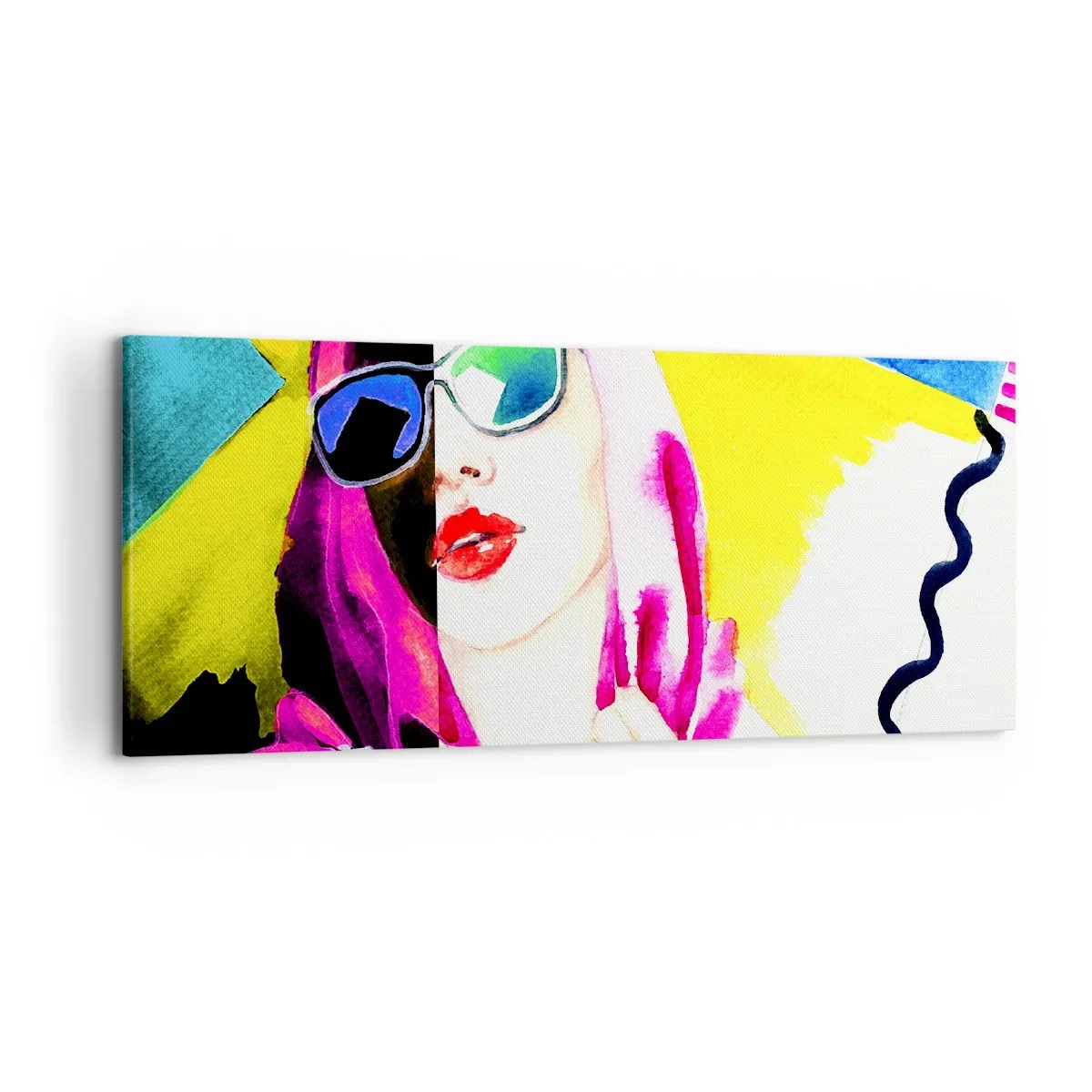 Canvastavla - Bild på duk - Jag är varken vit eller svart - 120x50 cm