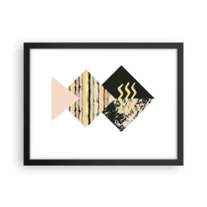 Affisch i svart ram - Inte så enkelt - 40x30 cm