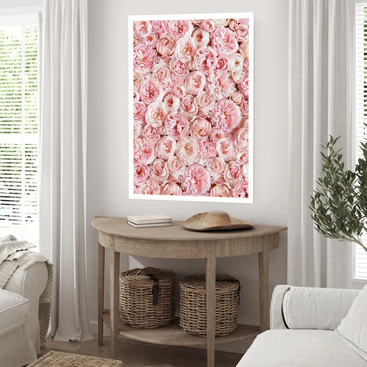 Affisch - Strödd med rosor - 61x91 cm