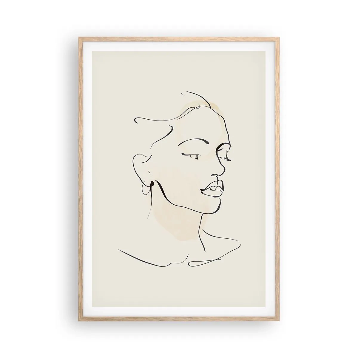 Affisch i ram av ljusek - Säkra drag - 70x100 cm