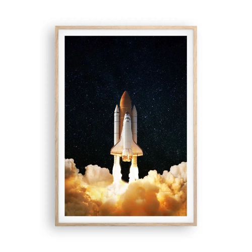 Affisch i ram av ljusek - Ad astra! - 70x100 cm