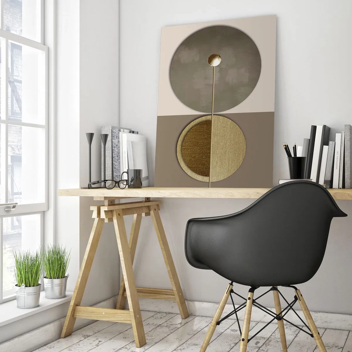 Glastavla - Bild på glas - Perfekt balans - 80x120 cm