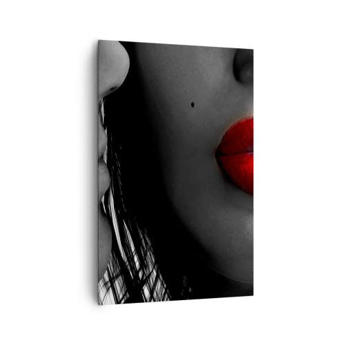 Canvastavla - Bild på duk - Ansikte vid ansikte  - 80x120 cm