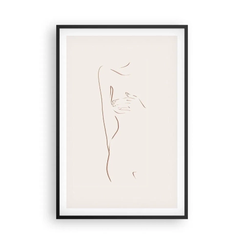 Affisch i svart ram - Begärans form - 61x91 cm