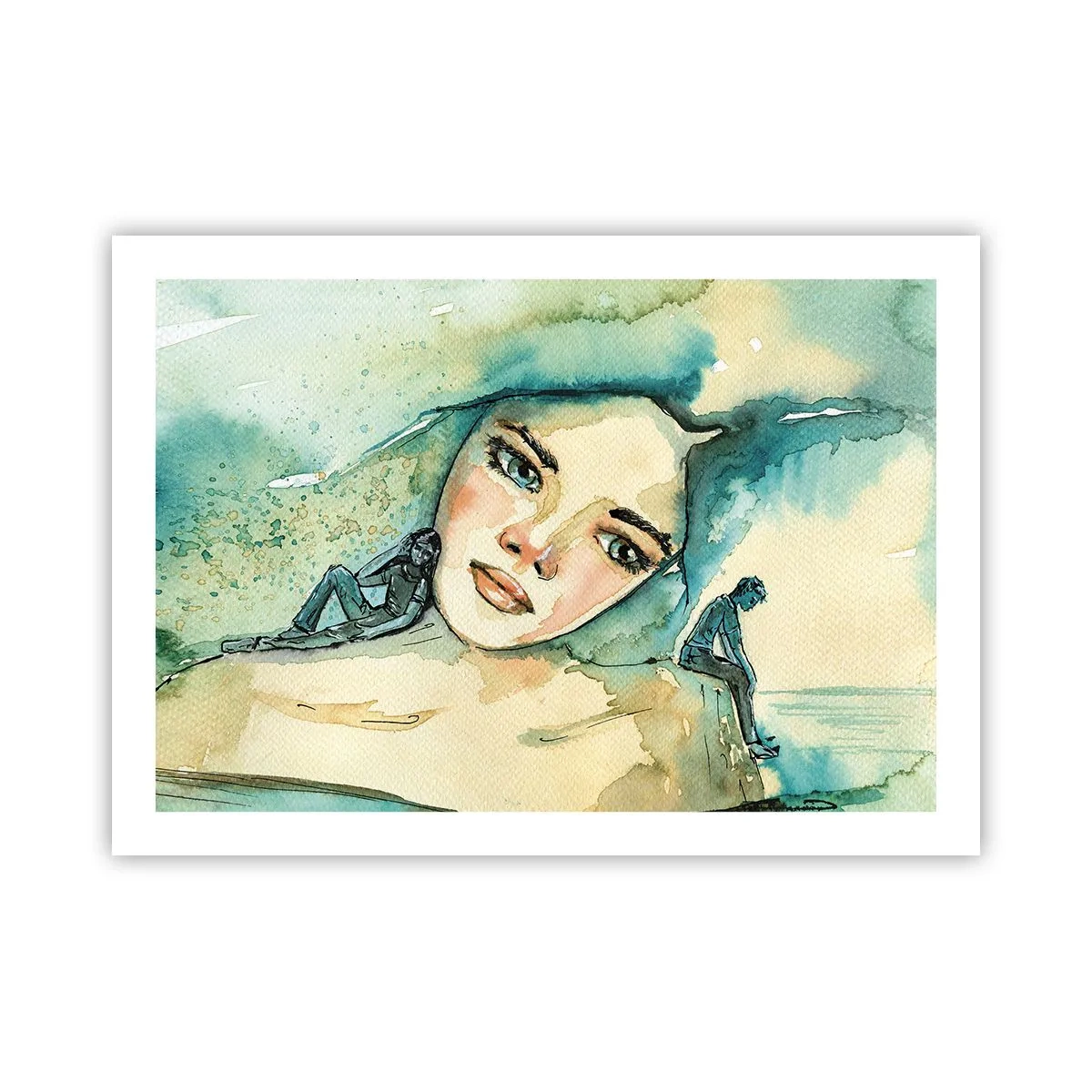 Affisch - Am I blue? - 70x50 cm