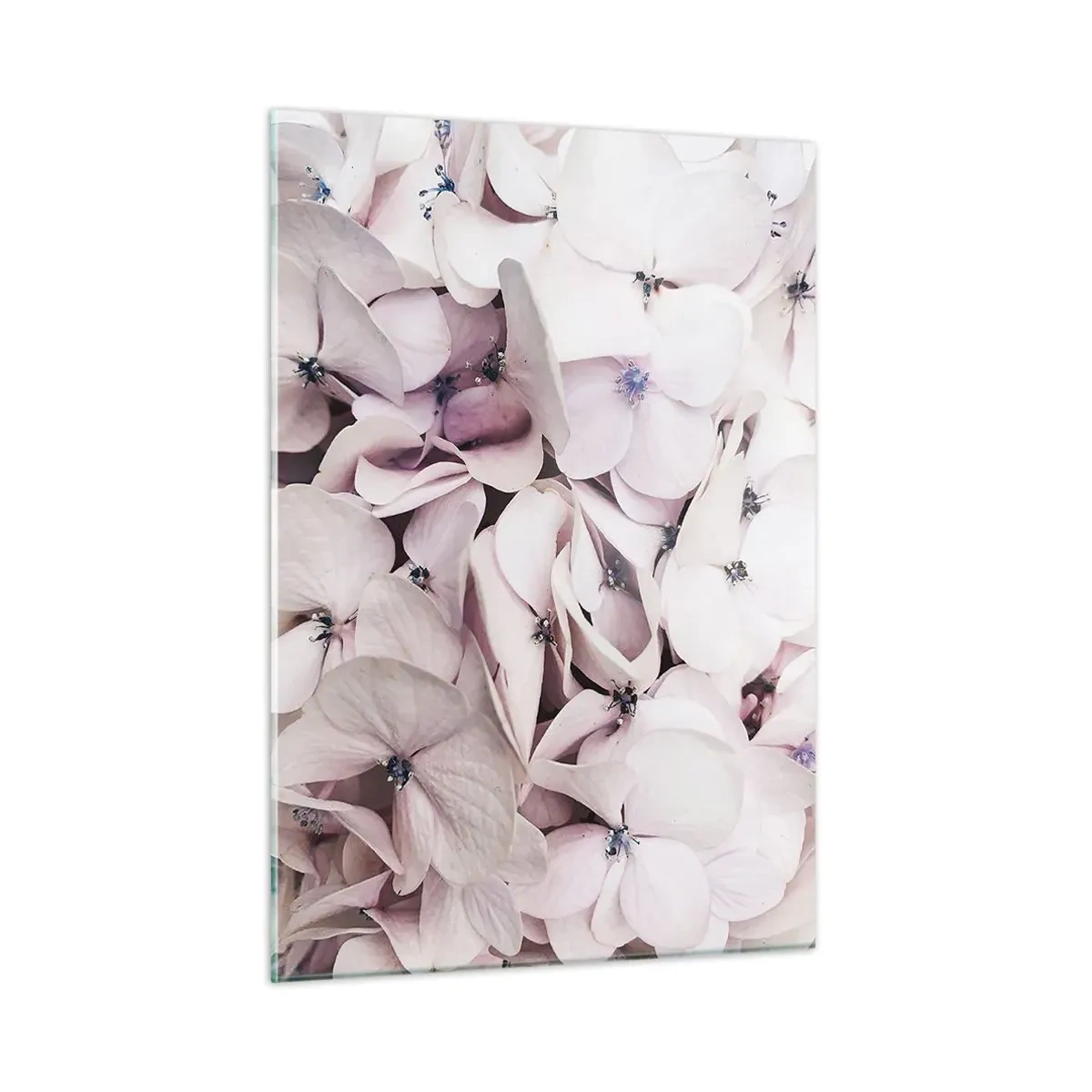 Glastavla - Bild på glas - I en flod av blommor - 50x70 cm