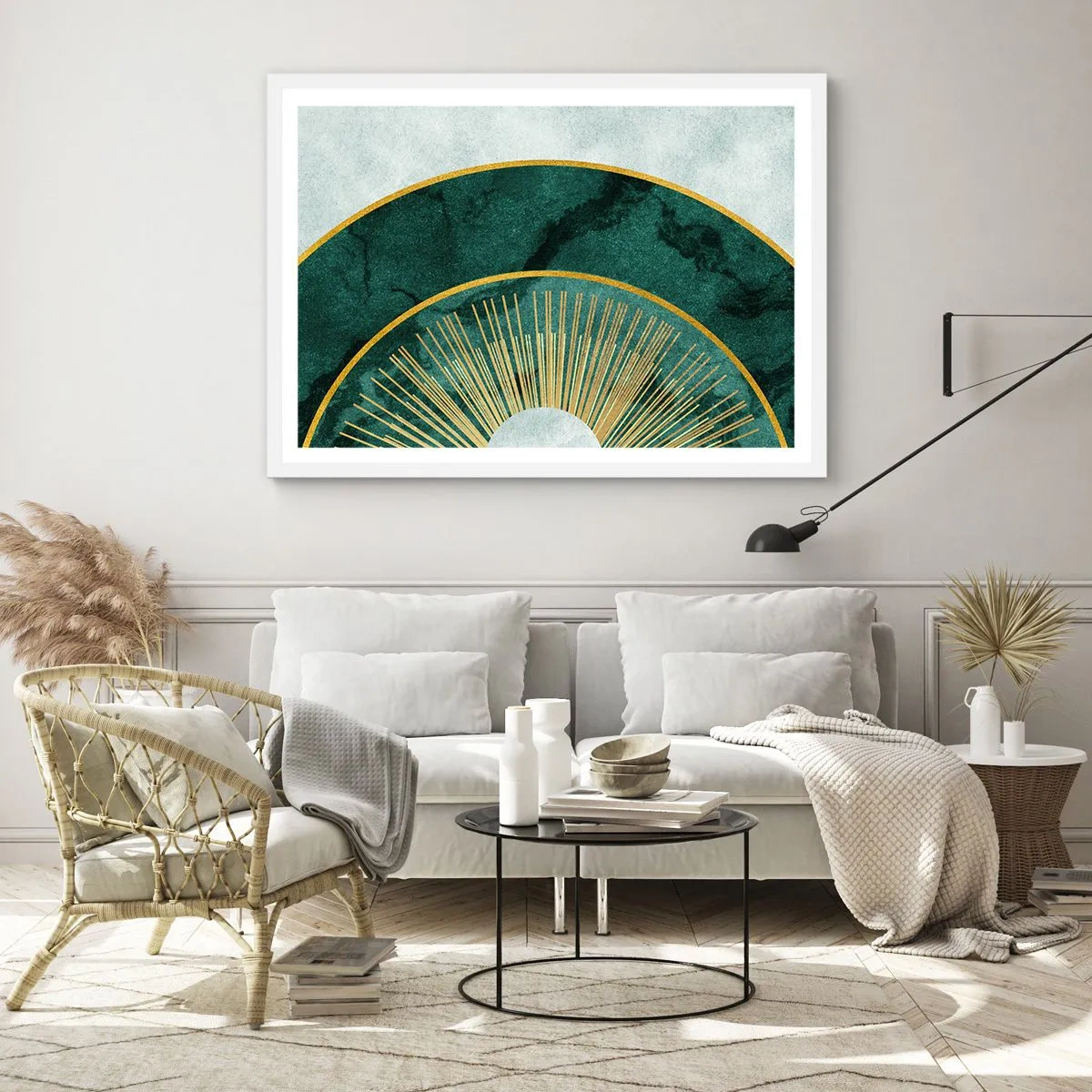 Affisch i vit ram - Ett annorlunda solsystem - 100x70 cm