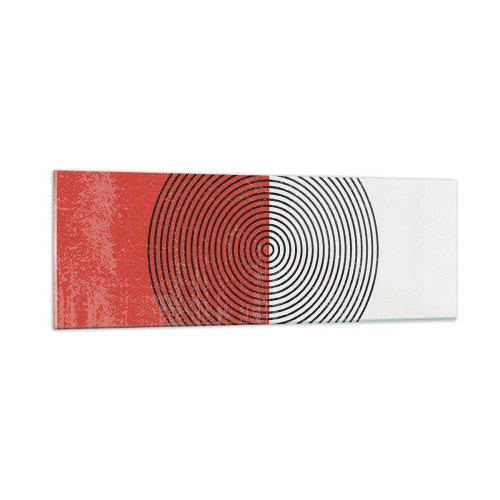 Glastavla - Bild på glas - Mitt i prick - 90x30 cm