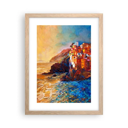 Affisch i ram av ljusek - Italiensk stämning - 30x40 cm