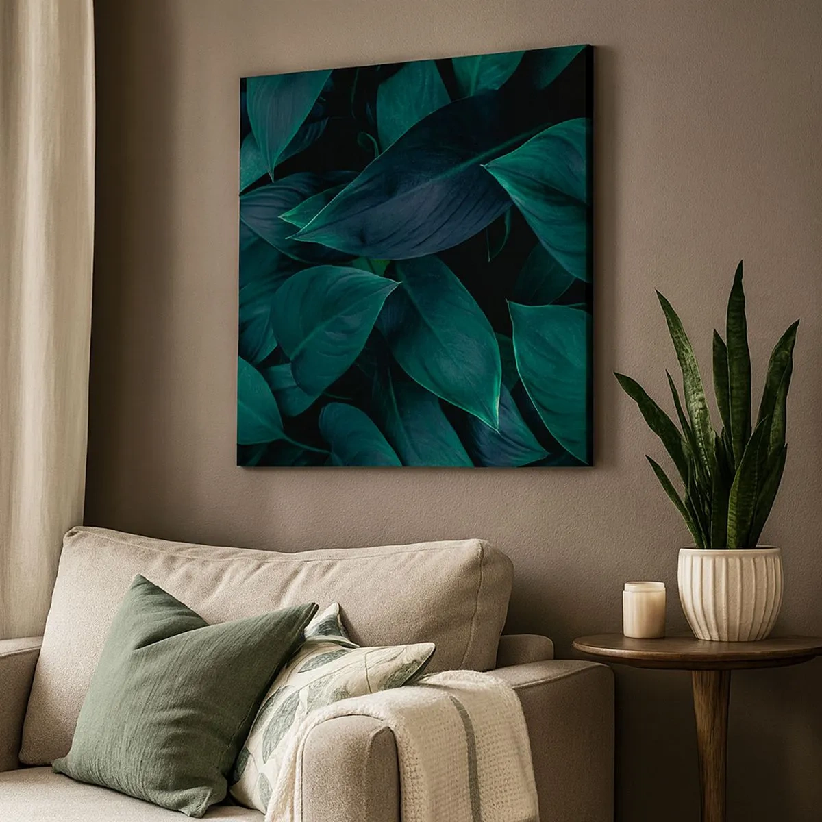 Canvastavla - Bild på duk - Grönskan själv - 30x30 cm