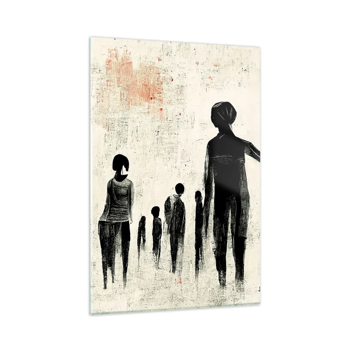 Glastavla - Bild på glas - Mot ensamhet - 80x120 cm