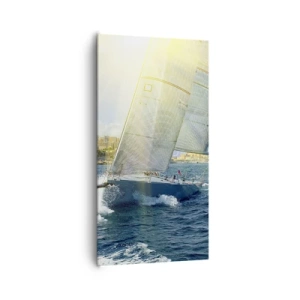 Canvastavla - Bild på duk - Dags att lämna staden - 65x120 cm