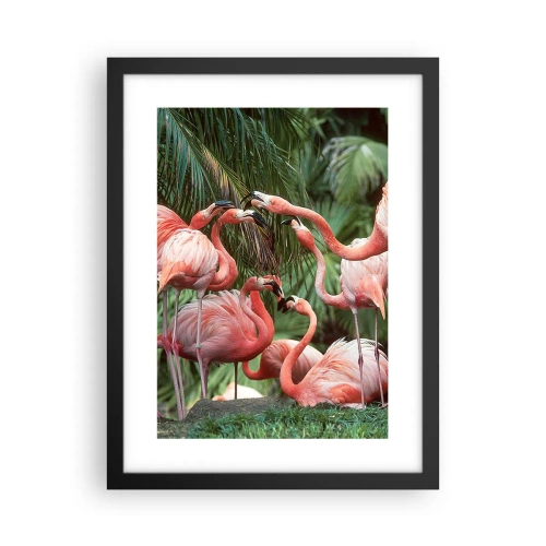 Affisch i svart ram - Eftermiddags skvaller - 30x40 cm