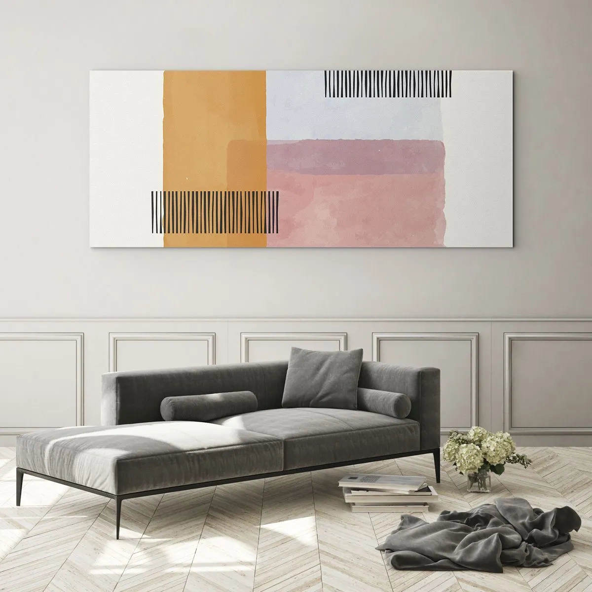 Glastavla - Bild på glas - Från hörna till hörna - 120x50 cm