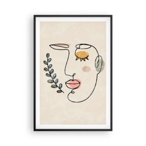 Affisch i svart ram - Återfunnet lugn  - 61x91 cm