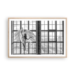 Affisch i ram av ljusek - Änglarnas stad? - 91x61 cm