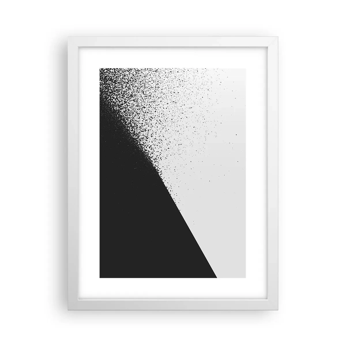 Affisch i vit ram - Snabbare, mer - 30x40 cm