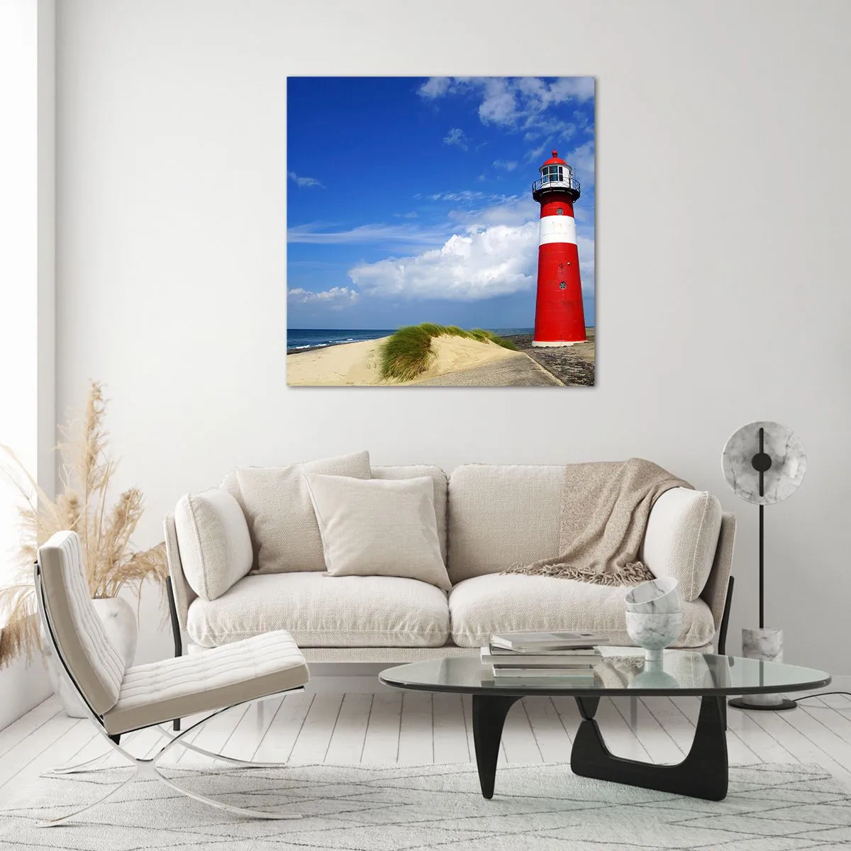 Glastavla - Bild på glas - Drömasyl - 70x70 cm