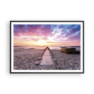 Affisch i svart ram - En stund av djup upplevelse - 100x70 cm