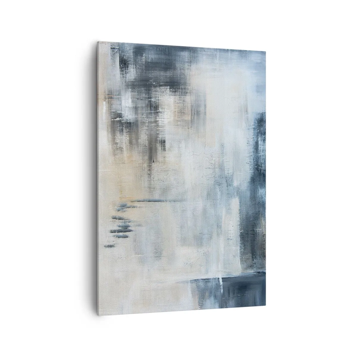 Canvastavla - Bild på duk - Bakom en blå slöja - 70x100 cm