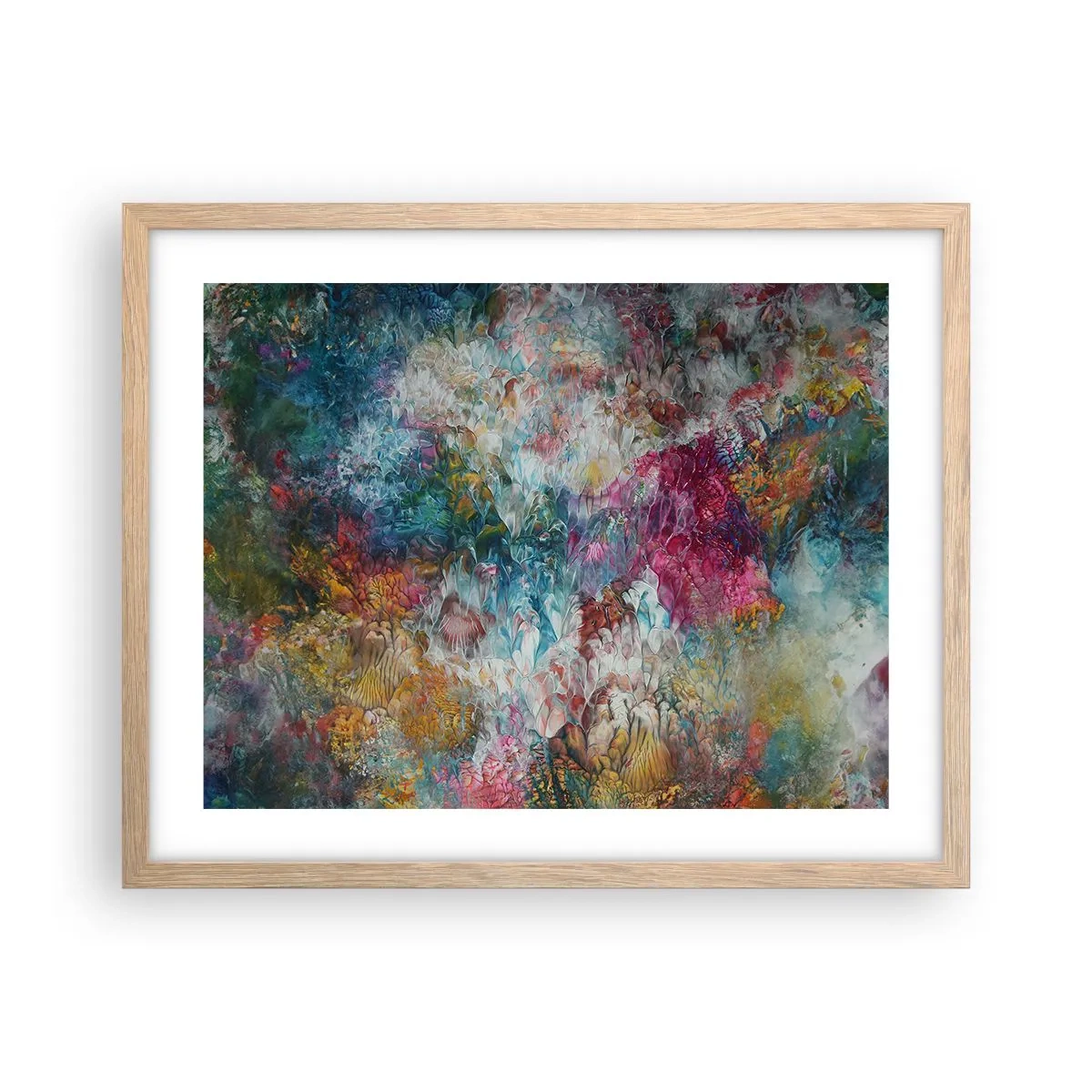 Affisch i ram av ljusek - I full blom - 50x40 cm